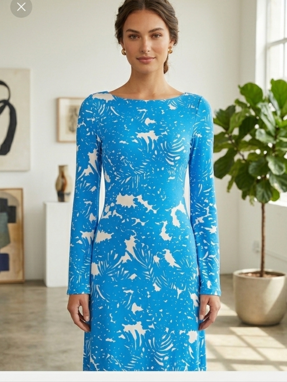 Silk Floral Palm Beach Florida Resort Classic Milly Dress Small